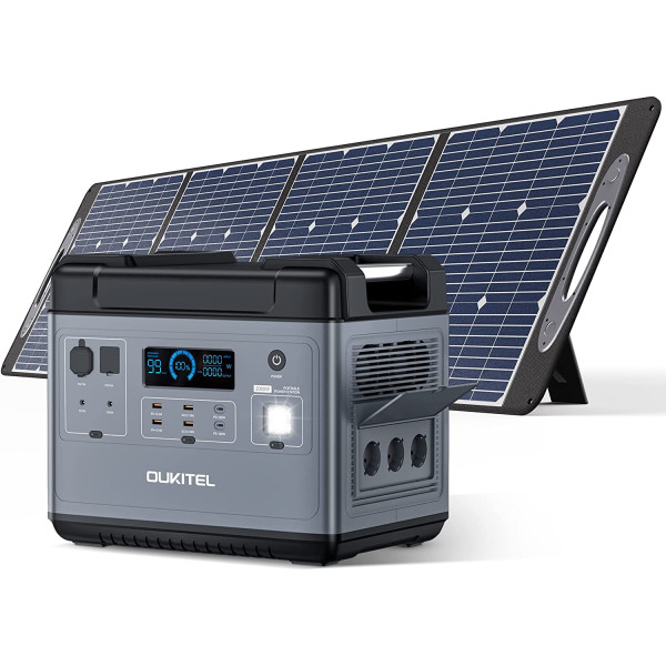 OUKITEL P2001 Generateur Electrique Portable avec Panneau Solaire 200W